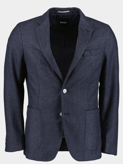 Hugo Boss Hanry Knitted Jacket in Blue