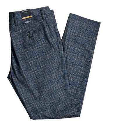 Alberto Rob in Stretch Plaid Alberto