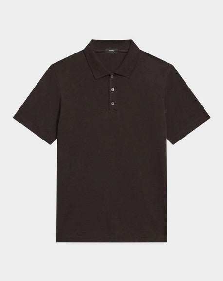 Bron Polo Shirt in Cosmos Slub Cotton THEORY