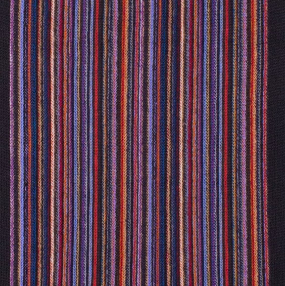 Chelsey Imports Pencil Stripe Wool Knit Scarf with Fringe Chelsey Imports
