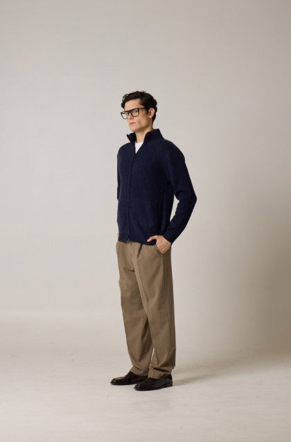 Daniele Fiesoli Yarn Dyed Merino Zipped Jacket Daniele Fiesoli