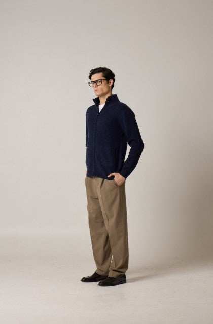 Daniele Fiesoli Yarn Dyed Merino Zipped Jacket Daniele Fiesoli