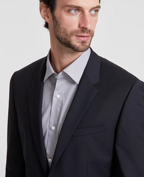 Black Hugo Henry Getlin Suit slim fit two-piece with notched lapels and flap pockets
