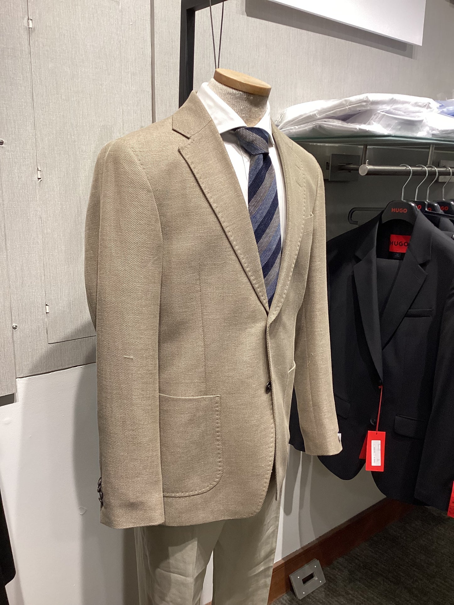 Tiger of Sweden Casual Wool-Blend Blazer (Beige | Brown)