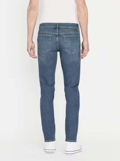 Frame L'Homme Slim Jean men's slim fit mid-rise stretch denim jeans with classic 5-pocket design