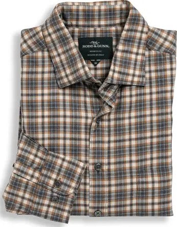 Rodd and Gunn Lawrence Sport Shirt in Gravel