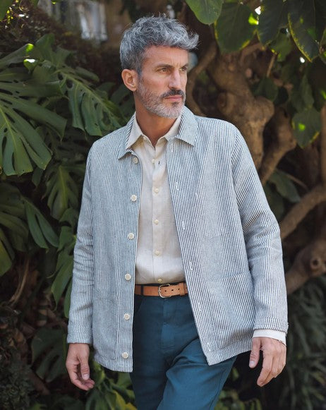 Alex Crane Linen Kite Jacket - Lines