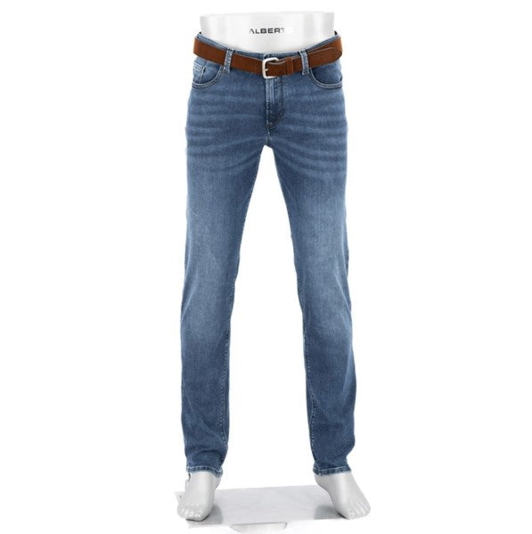 Alberto Pipe Super Stretch Jeans - Blue