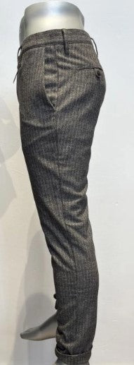 Alberto Rob Wool Blend Stripe Chino