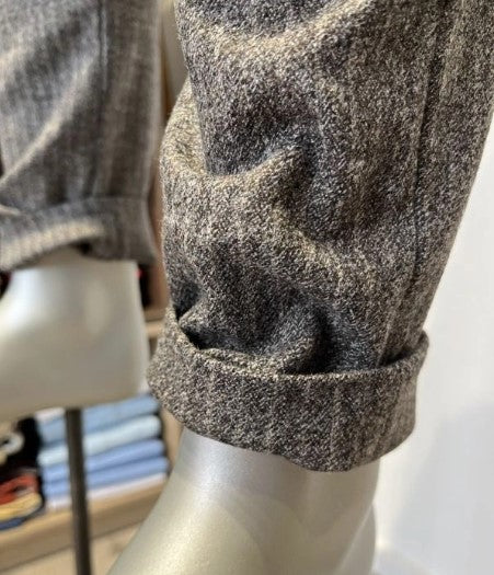 Alberto Rob Wool Blend Stripe Chino