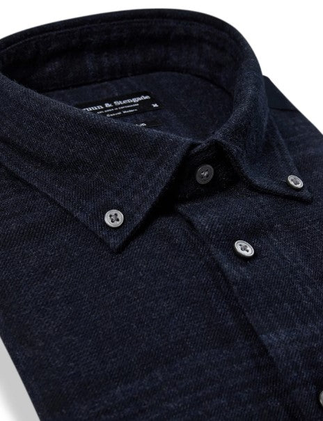 BS Akhlaq Casual Modern Fit Shirt - Thunder