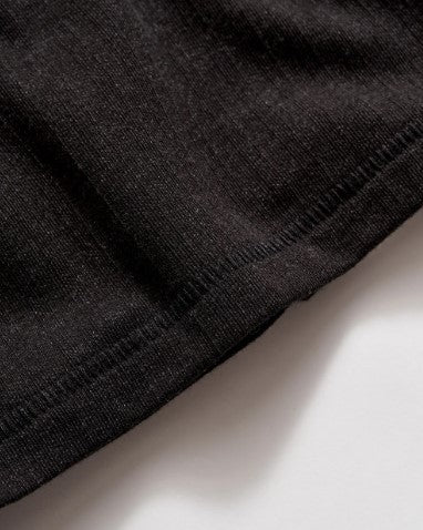 Billy Reid Long Sleeve Herringbone Polo - Black