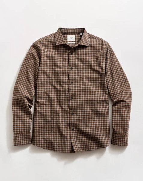 Billy Reid Hutcheson Plaid Shirt - Oak & Grey