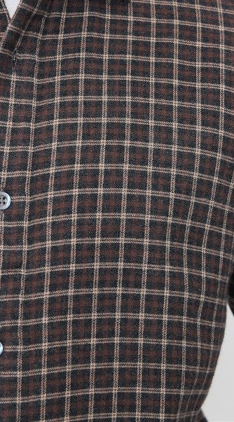 Billy Reid Hutcheson Window Plaid Shirt - Asphalt