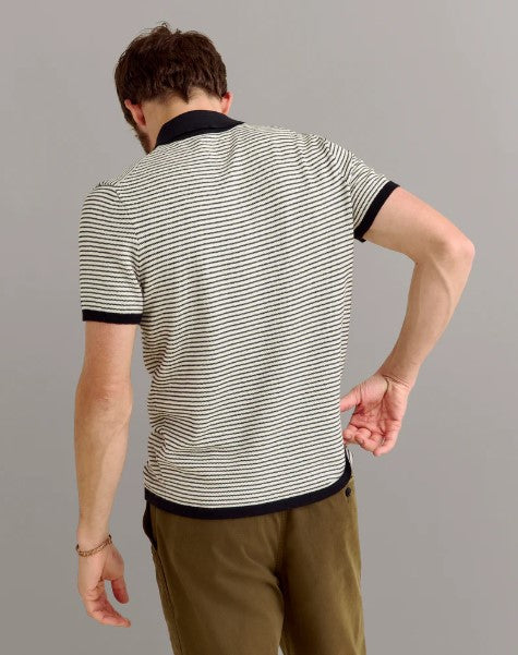Billy Reid Stripe Sweater Polo