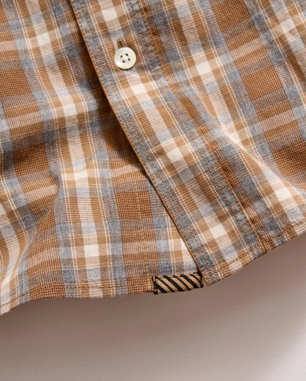 Billy Reid S/S Melange Plaid Tuscumbia Shirt Button Down
