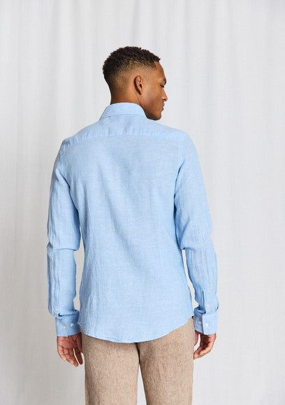 Bruune & Stengade BS Tahaka Casual Modern Fit Shirt - Light Blue