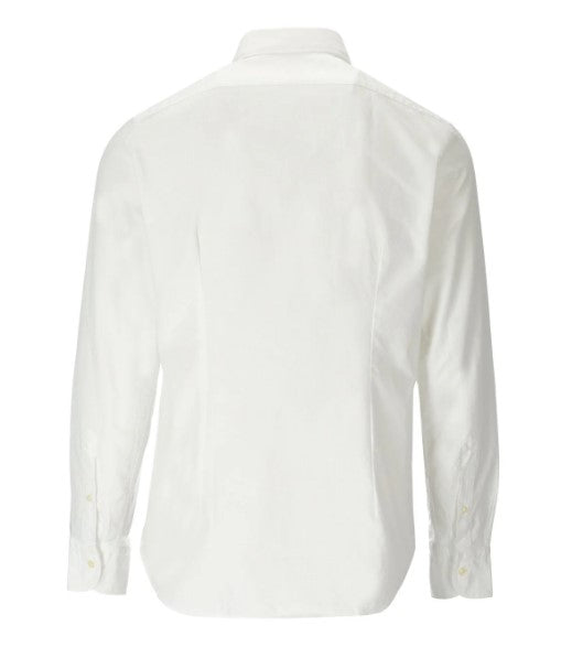 GMF 965 Cotton Oxford Knit Shirt - White