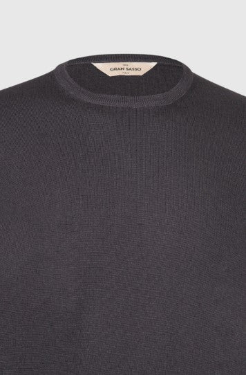 Gran Sasso Vintage merinos crew neck - Charcoal