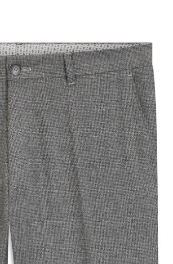 Hugo Boss Micro-patterned slim-fit trousers in virgin wool