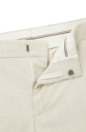 Hugo Boss Patterned Wool Blend Formal Trouser