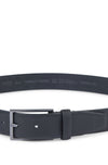 Hugo Boss Carmello Printed Leather Belt in Black