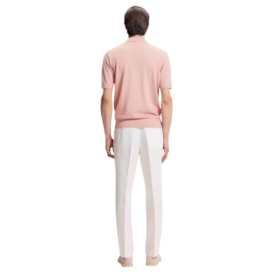 Hugo Boss Nolano Knit polo in virgin wool - Pink