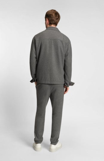 Hugo Boss Brushed tapered-fit trousers in stretch flannel - Grey