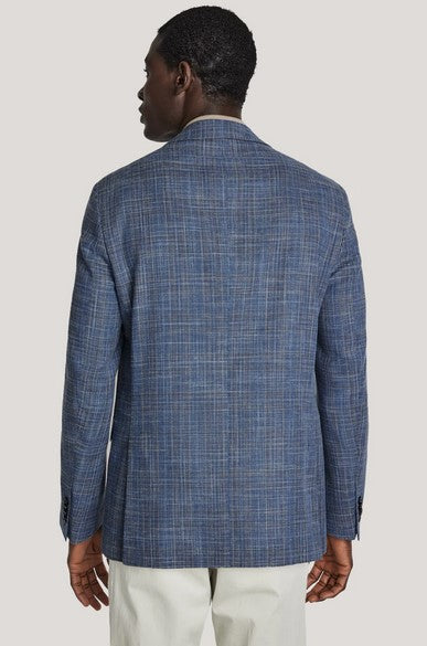 Jack Victor Austin Midland Plaid Sport Coat - Medium Blue