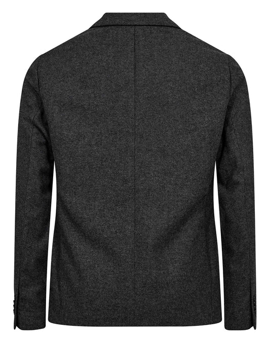 Bruun & Stengade BS Macron Herringbone Blazer - Grey