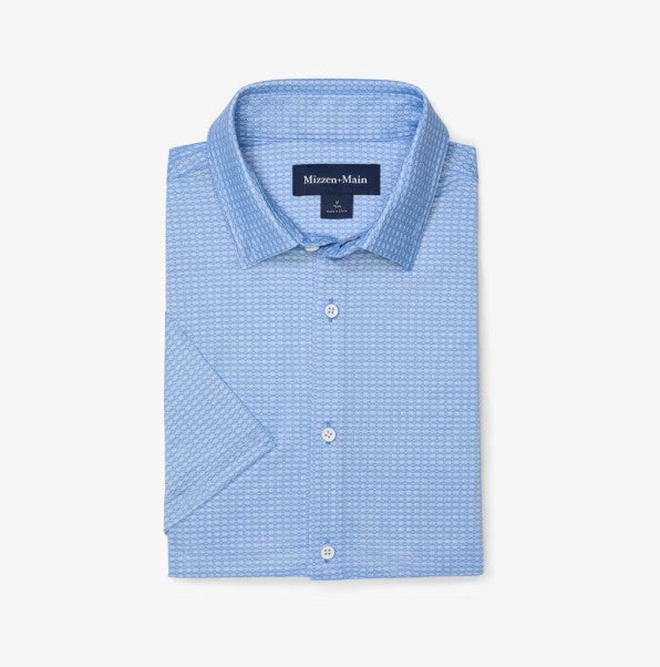 Mizzen & Maine Halyard Trim Fit Short Sleeve Shirt