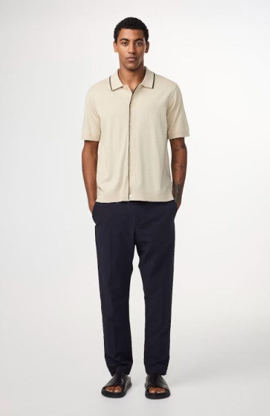 NN07 Nolan Button-up Polo - Ecru