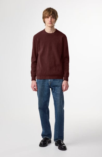 NN07 Danny Lightweight Sweater - Wine