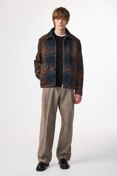 NN07 Gael Jacquard Jacket - Blue Multi
