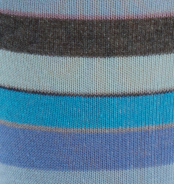 Paul Smith Nandor Stripe Sock - Turquoise