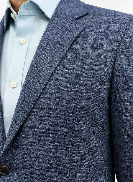 Tiger of Sweden Justin HL Linen-Wool Jacket - Dusty Blue