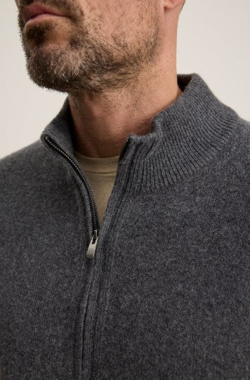 Velvet & Graham Dallen Full Zip Sweater - Storm