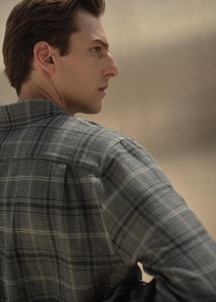 Vince Catskill Plaid Cotton Button-Front Shirt - Seaweed / Matcha