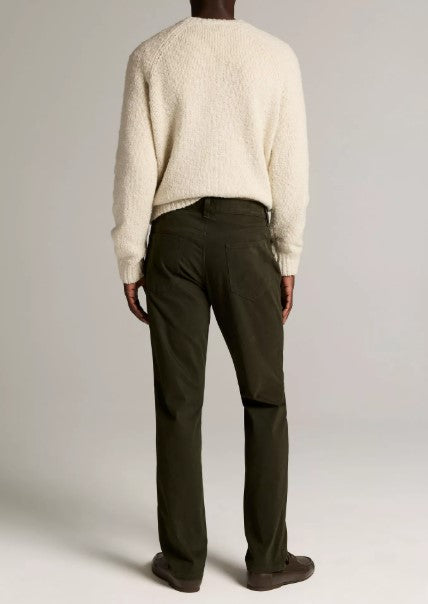 Vince Dylan Slim 5-Pocket Peached Stretch-Cotton Pant - Midnight Garden