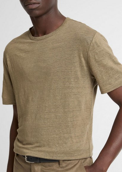 Vince Linen Jersey T-Shirt - Kalamata