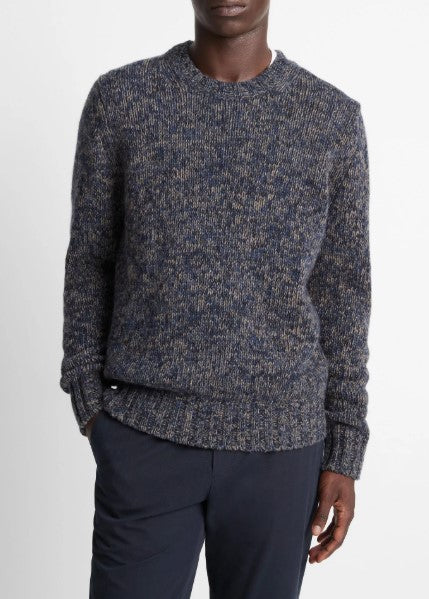Vince Italian Mega Marl Wool-Blend Sweater - Coastal