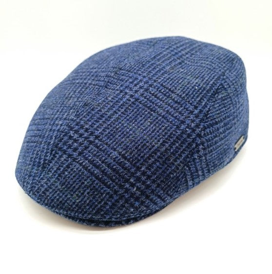 Wigens Ivy Modern Flat Cap Dark Blue