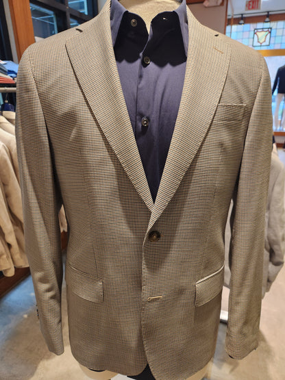 SAND Performance Stretch in Black and Tan Mélange Micro Houndstooth