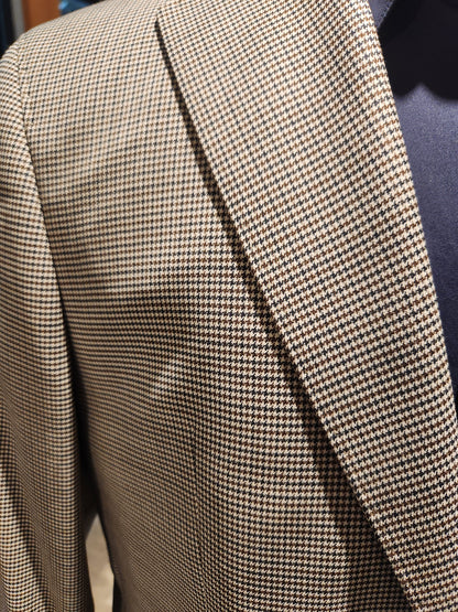 SAND Performance Stretch in Black and Tan Mélange Micro Houndstooth