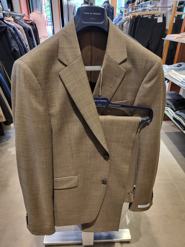 Tiger of Sweden Sharkskin Suit - Brown
