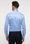 Eterna Slim Fit Luxury Shirt in Medium Blue