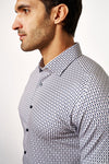 Desoto Printed S/S Shirt in Honey Combs