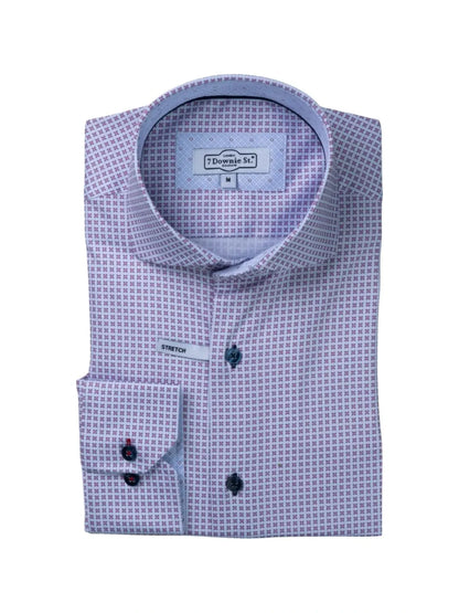 7 Downie St. 9088 Long Sleeve Pink Sport Shirt for active wear and casual style