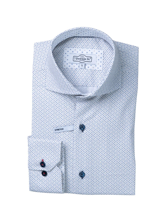 7 Downie St. 9092 Long Sleeve Sport Shirts - White