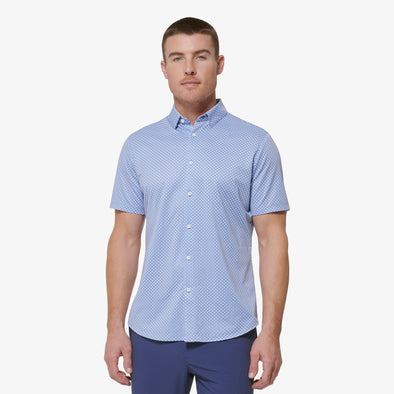 Mizzen + Main Halyard S/S Shirt in Lavender Dot Print